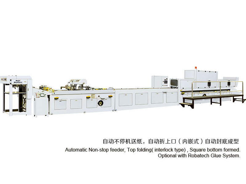 Handheld paper bag machine